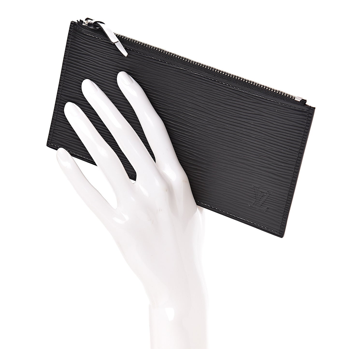 Epi Felicie Chain Wallet Zippered Insert Black
