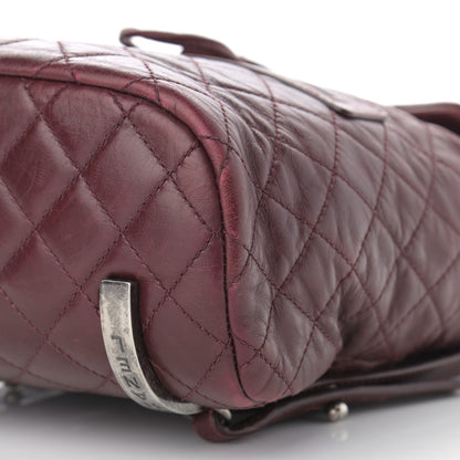Chanel Glazed Calfskin Quilted Small Salzburg Backpack Burgundy 10 of 15