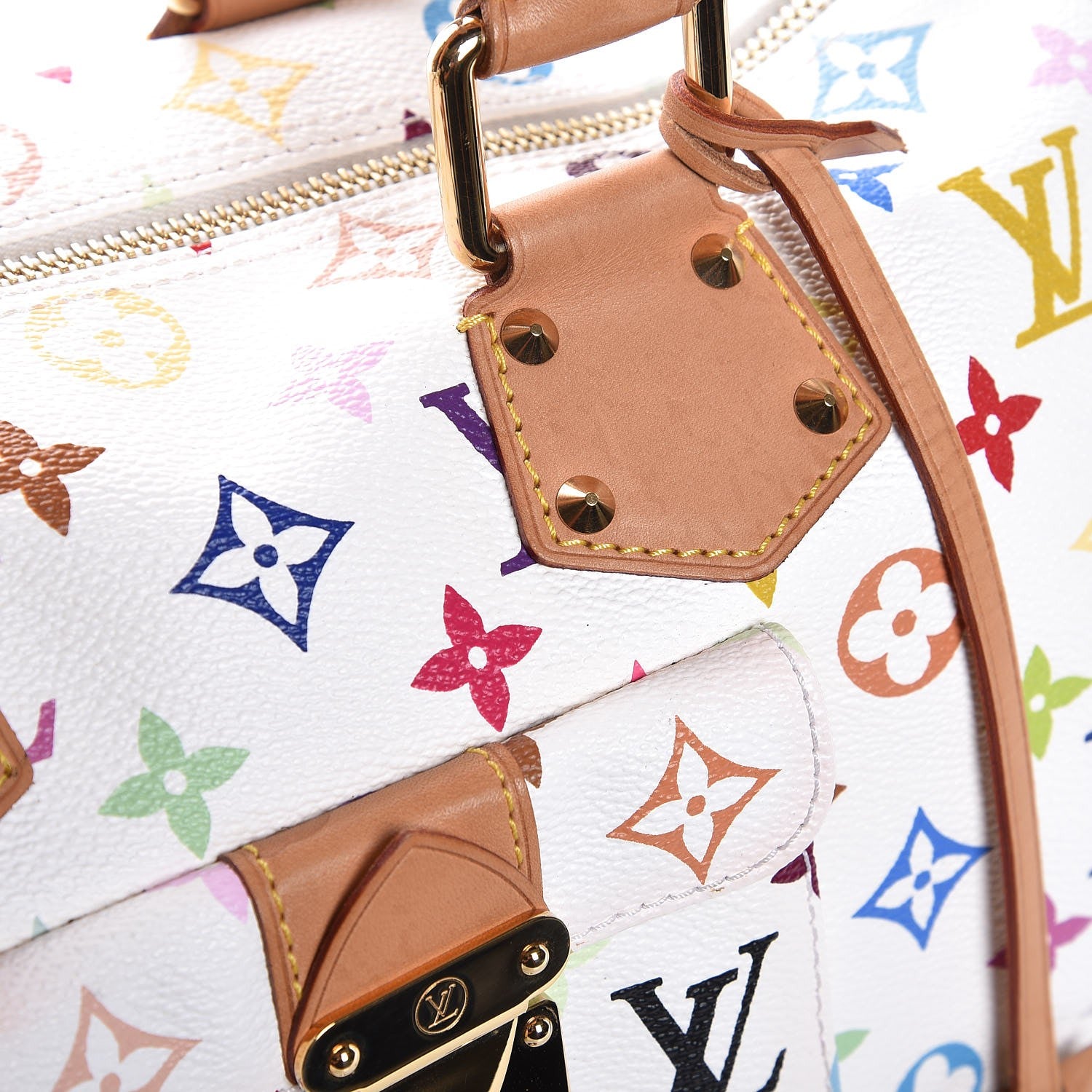 Louis Vuitton Monogram Multicolor Speedy 30 White 13 of 14