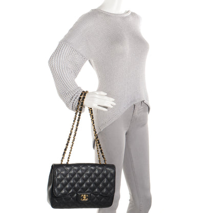 Chanel Caviar Jumbo Single Flap Black 2 of 8