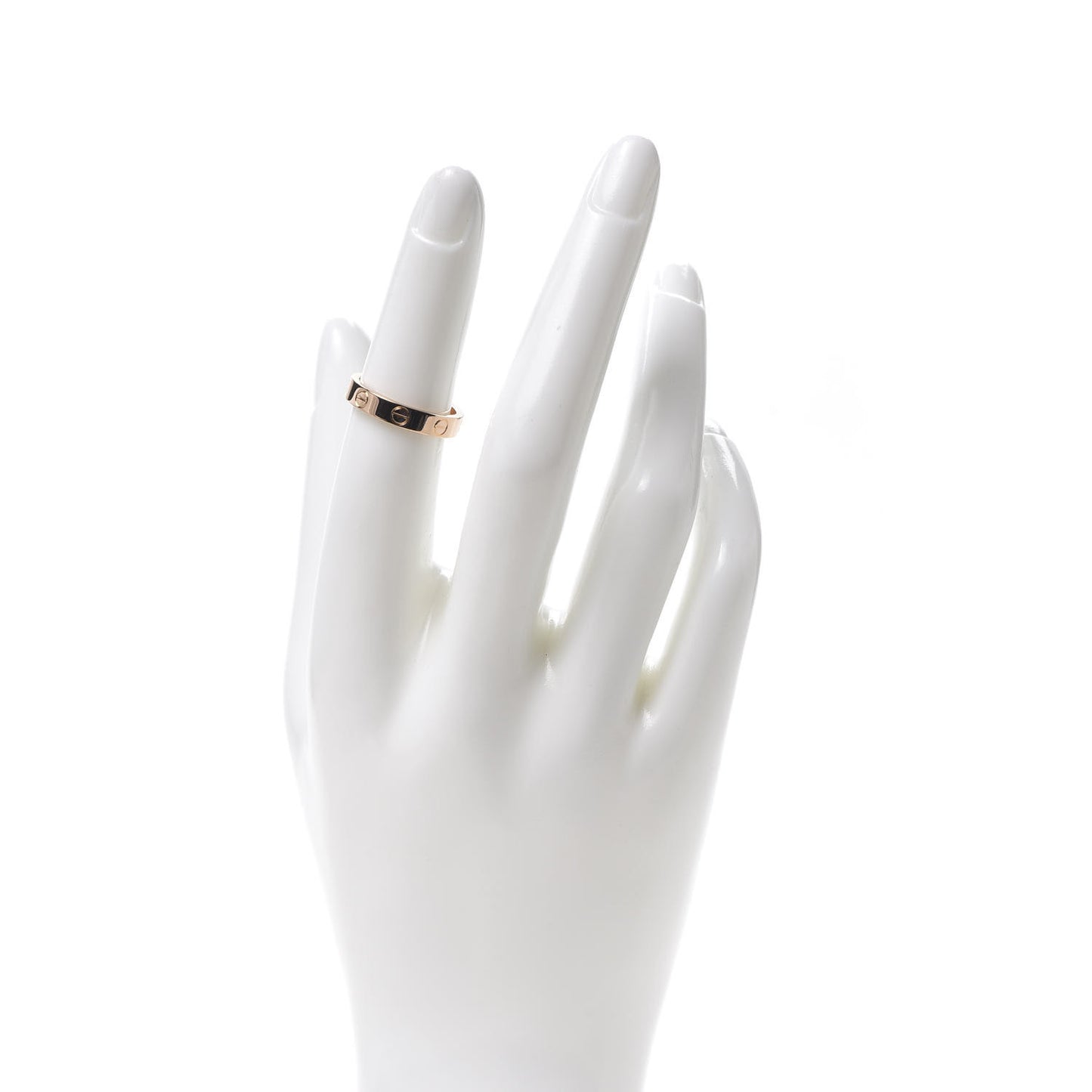 18K Pink Gold 3.5mm LOVE Wedding Band Ring 50 5.25