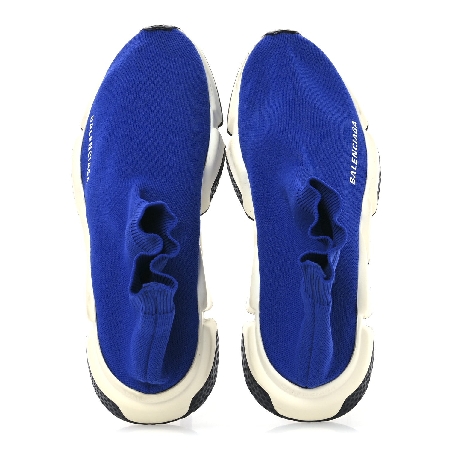Balenciaga Neoprene Knit Womens Speed Sneakers 38 Bleu Saphir 2 of 7
