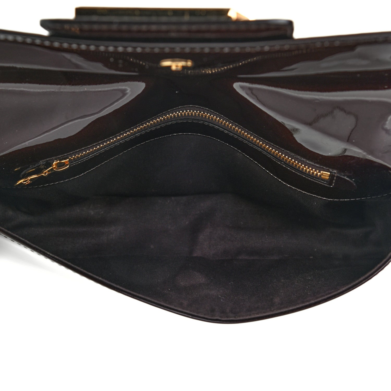 Louis Vuitton Patent Sobe Clutch Amarante 5 of 9