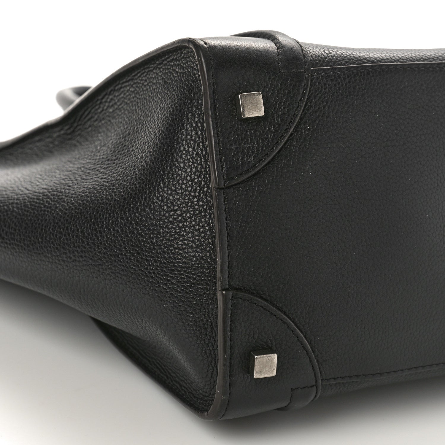 Celine Drummed Calfskin Mini Luggage Black 7 of 11