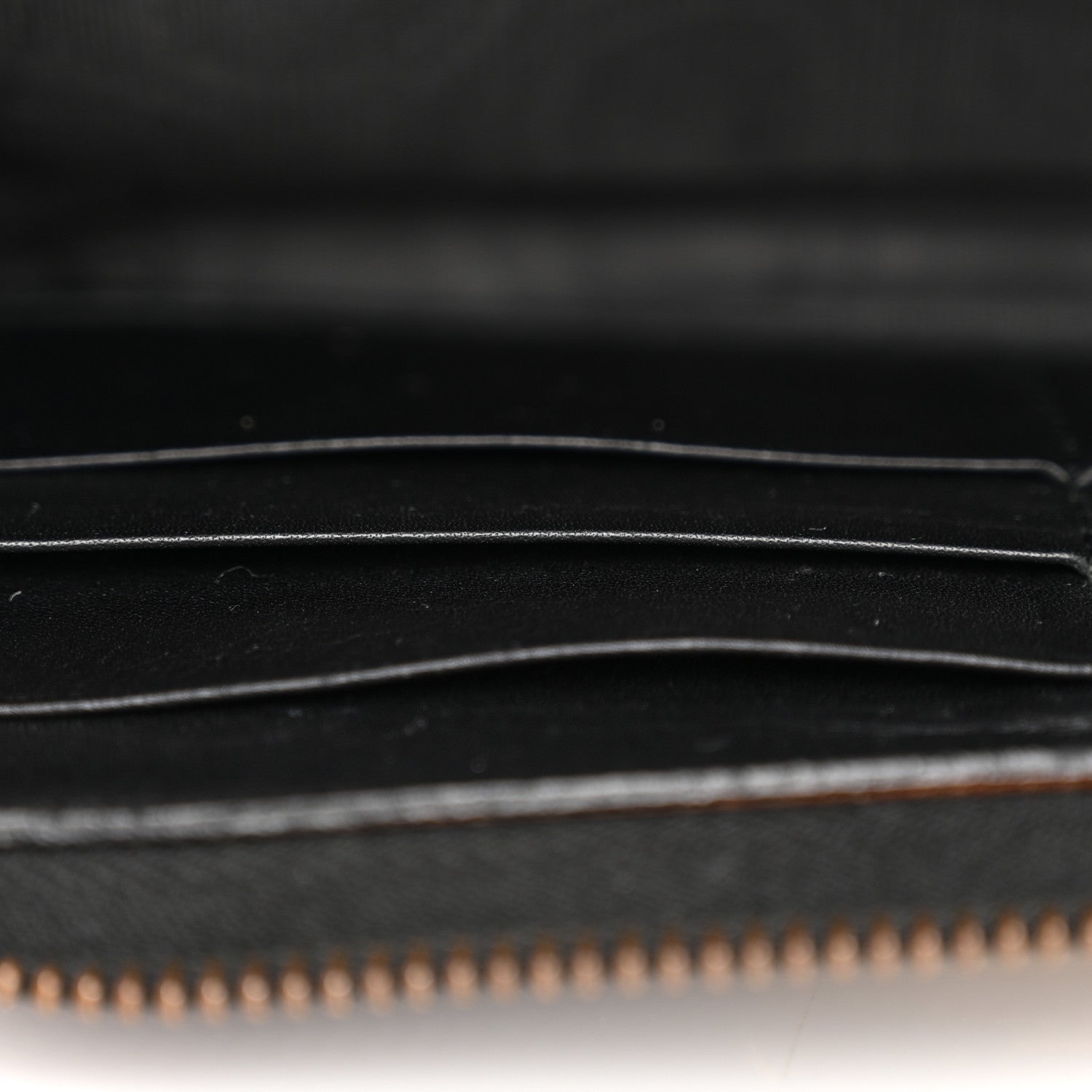 Gucci Calfskin Matelasse GG Marmont Zip Around Wallet Black 8 of 15