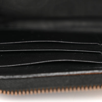 Gucci Calfskin Matelasse GG Marmont Zip Around Wallet Black 8 of 15