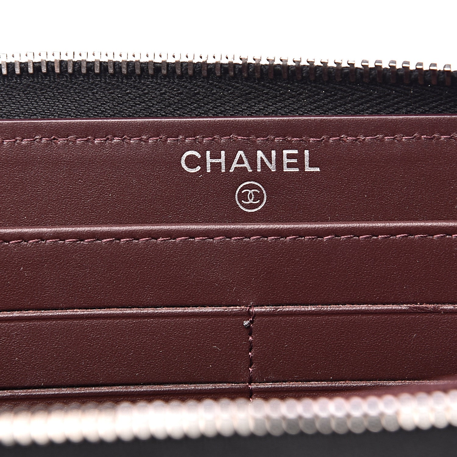 Chanel Caviar Quilted Large Gusset Zip Around Wallet Black 5 of 11
