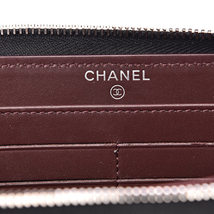 Chanel Caviar Quilted Large Gusset Zip Around Wallet Black 5 of 11