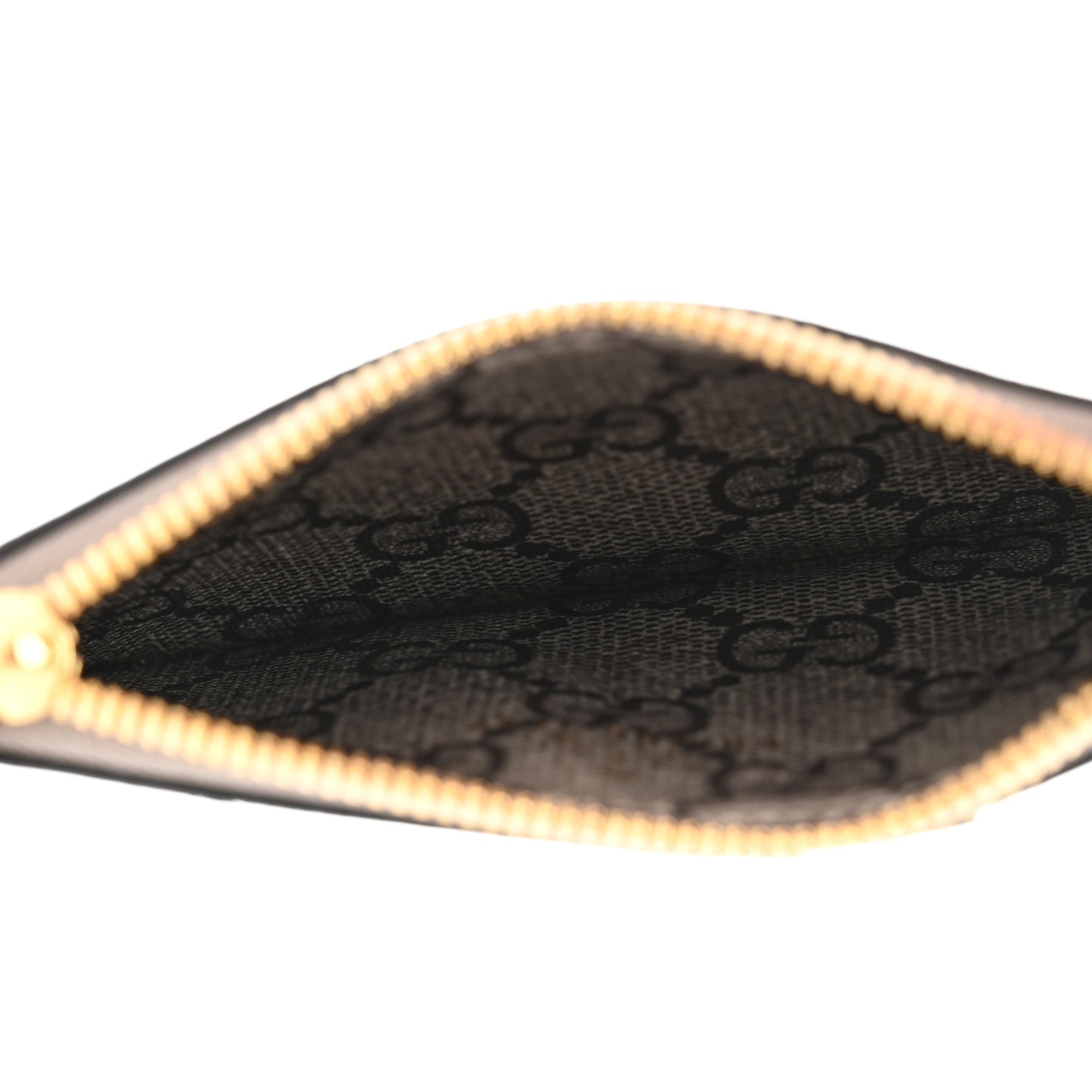 X BALENCIAGA GG Supreme Monogram Logo Card Case With Strap Beige Ebony