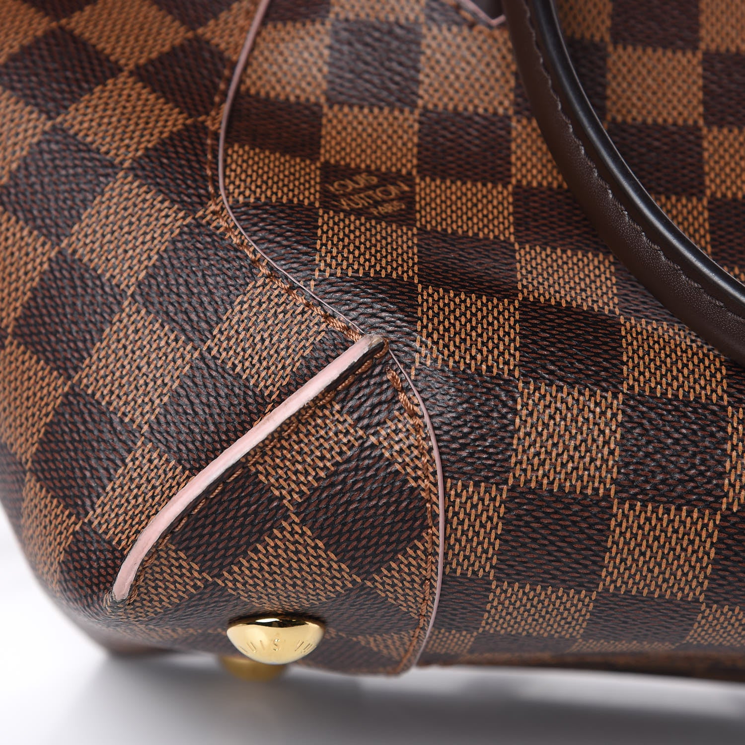 Louis Vuitton Damier Ebene Caissa Tote PM Rose Ballerine 10 of 12