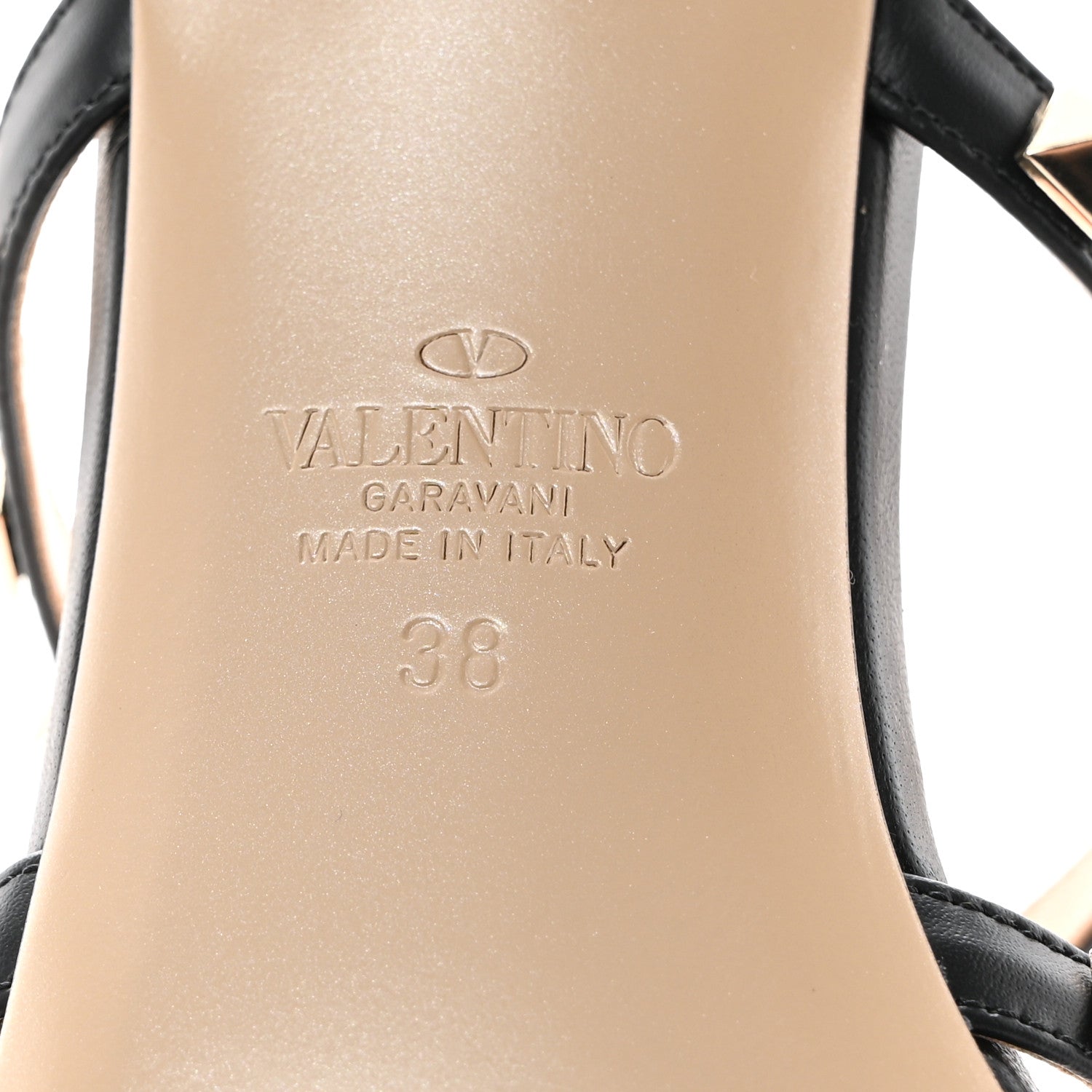Valentino Garavani Calfskin Rockstud 50mm Flip Flop Thong Sandals 38 Black 6 of 9