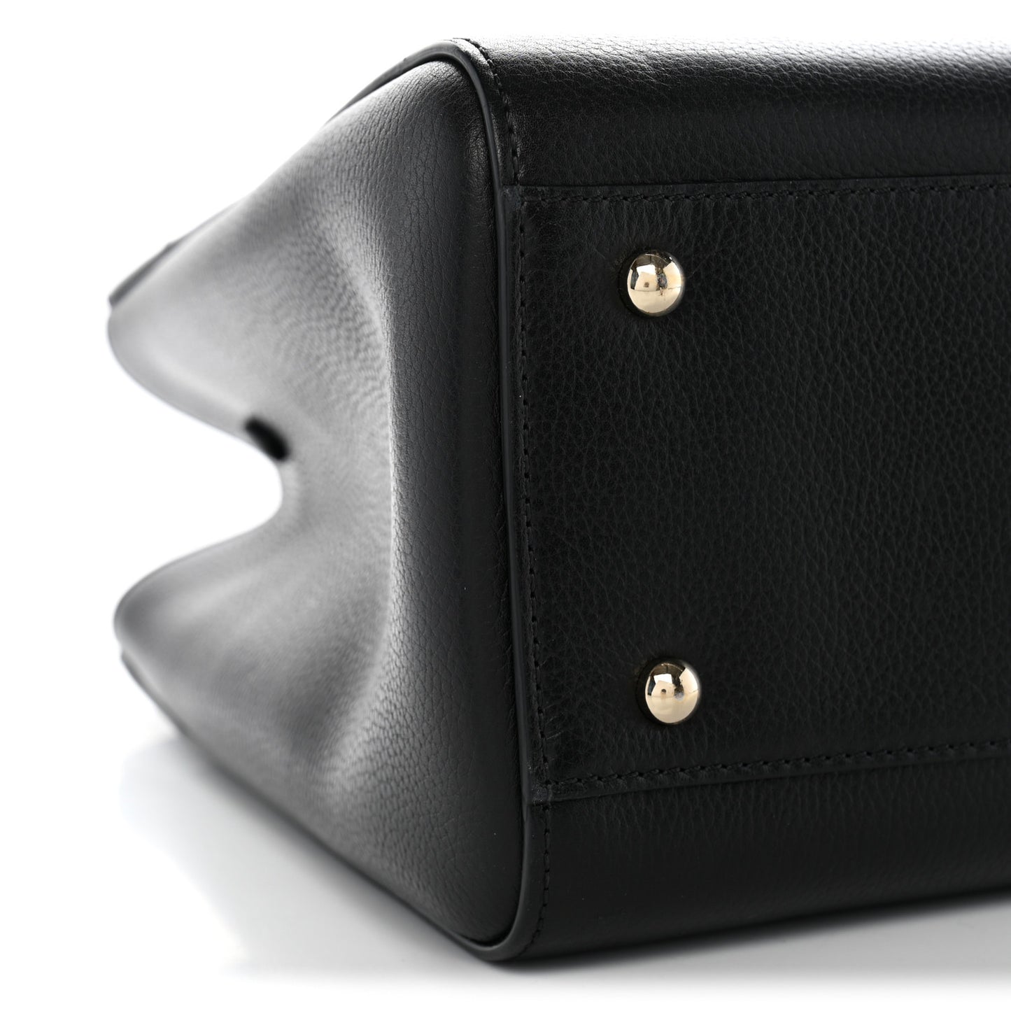 Grained Calfskin Small Neo Executive Shopper Tote Black
