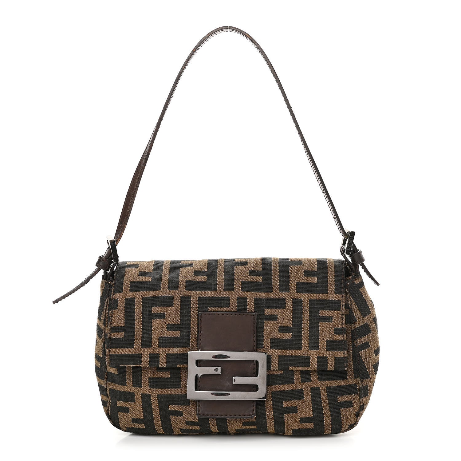Fendi Zucca Mini Mama Baguette Tobacco 1 of 14
