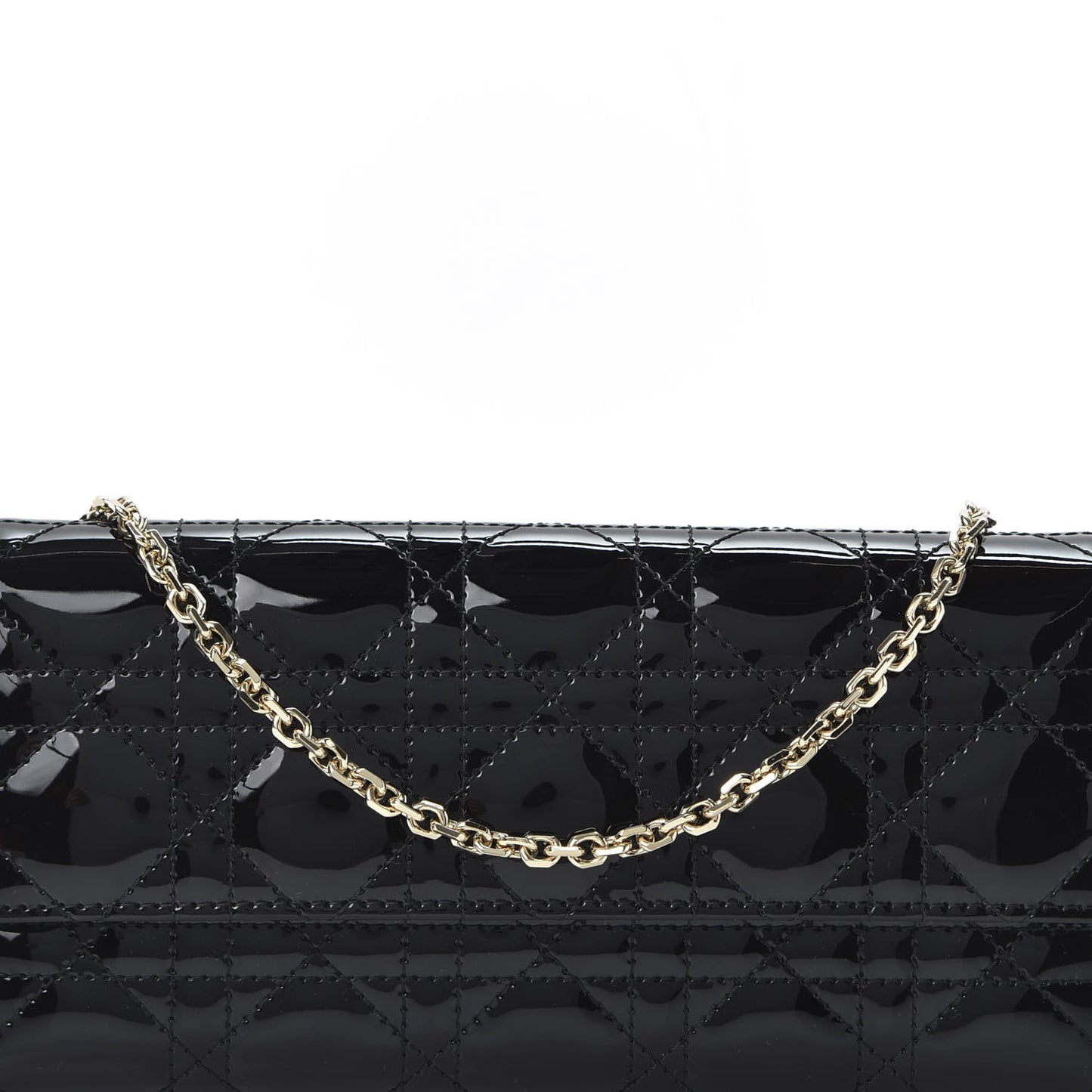 Patent Cannage Rendez-vous Chain Wallet Black