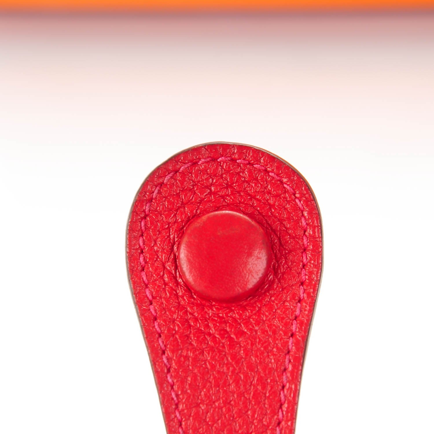 Hermes Taurillon Clemence Evelyne III PM Rouge Garance 9 of 10