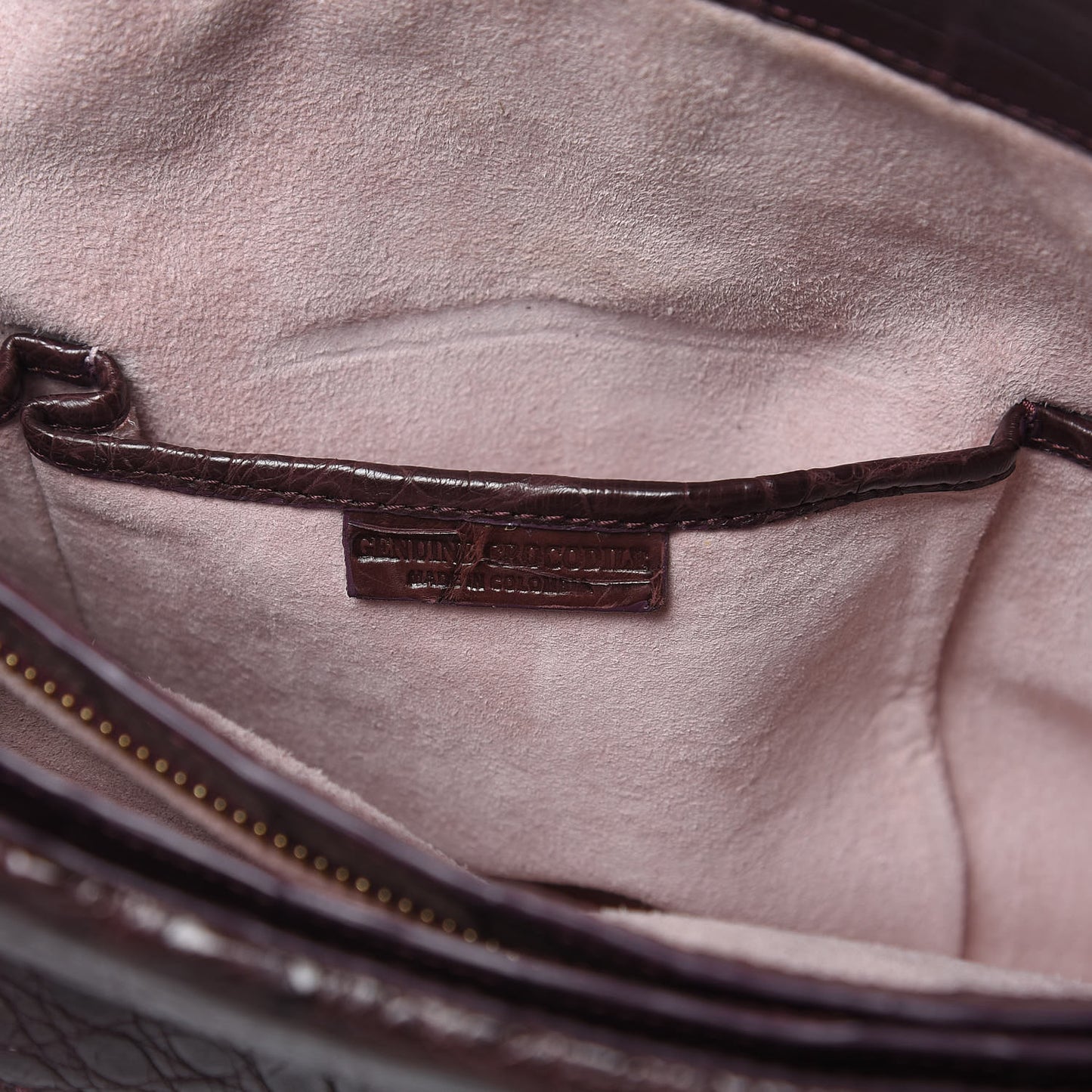Crocodile Shoulder Bag Purple