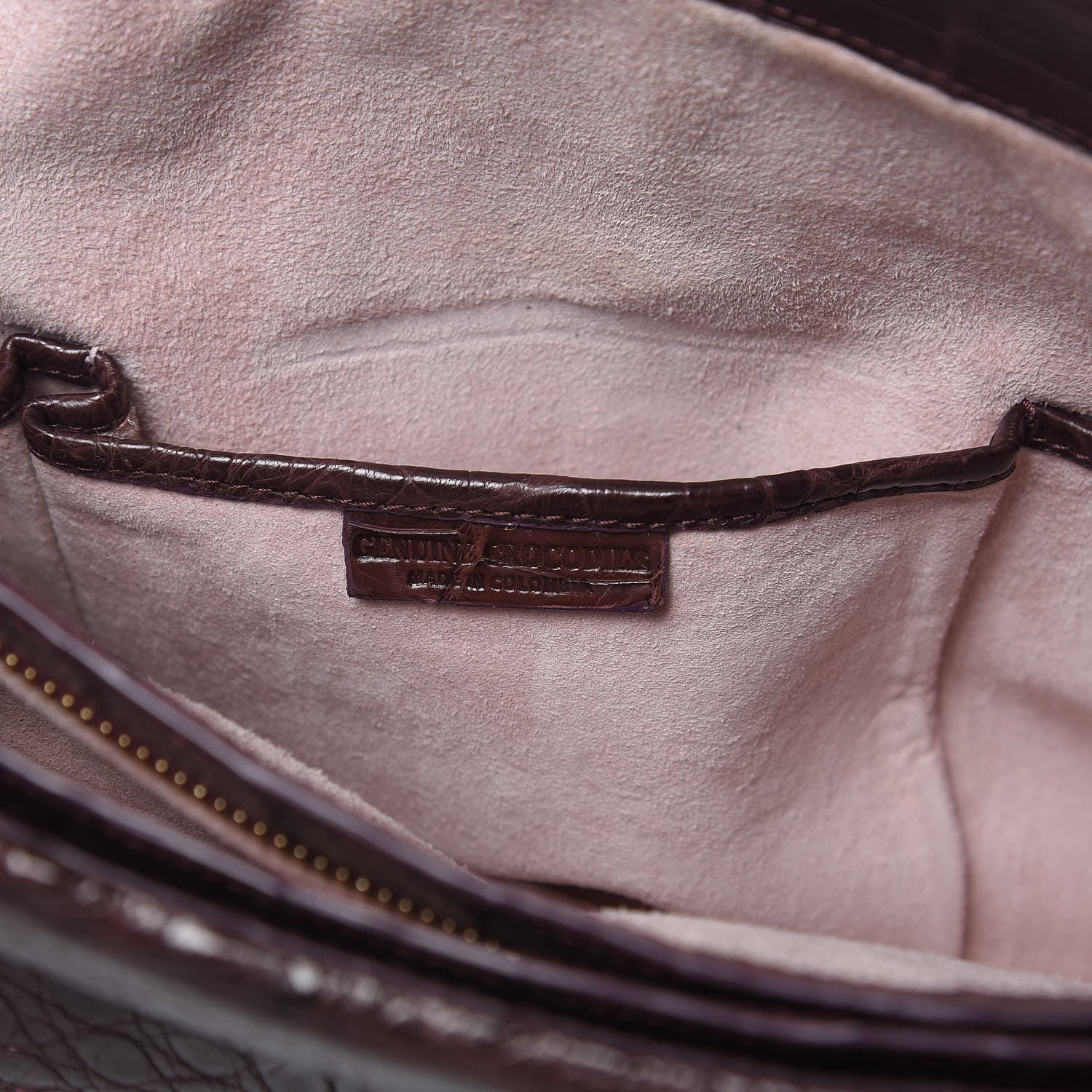 Nancy Gonzalez Crocodile Shoulder Bag Purple 9 of 14