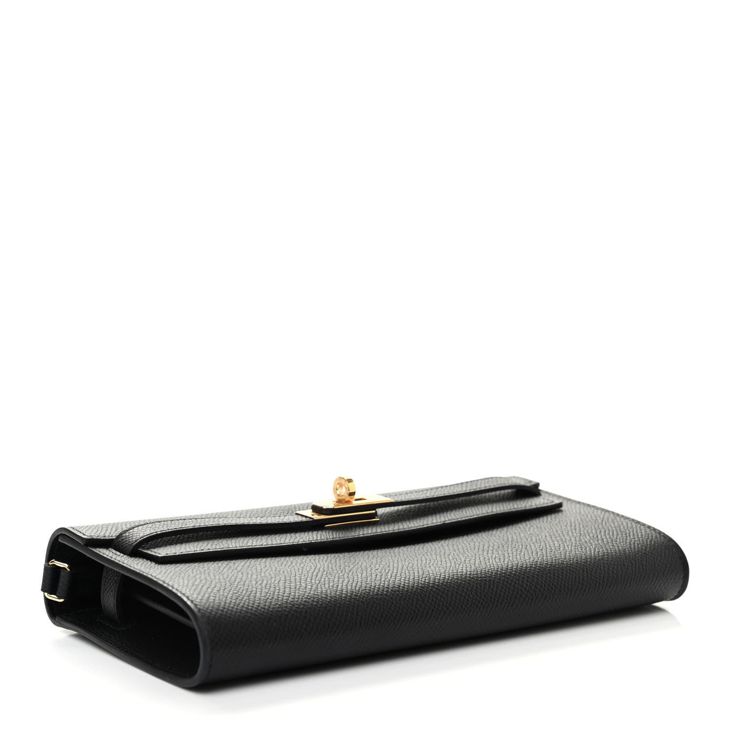 Hermes Epsom Kelly Wallet To Go Black 4 of 9