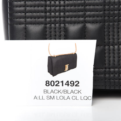 Burberry Lambskin Quilted Lola Bag Black 11 of 11