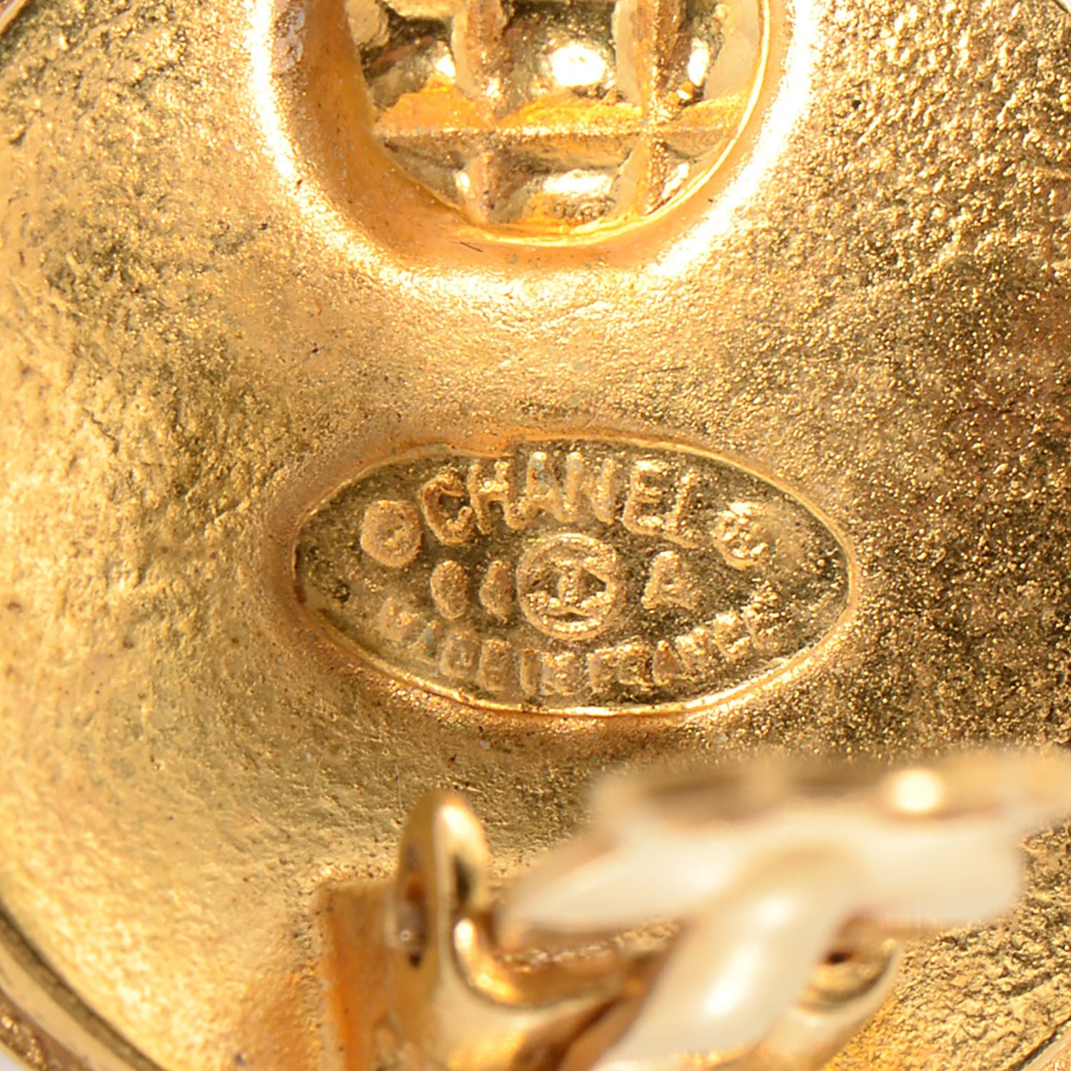 Chanel CC Clip On Earrings Gold 4 of 4