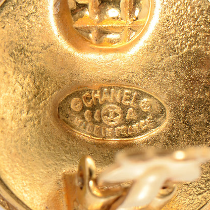 Chanel CC Clip On Earrings Gold 4 of 4