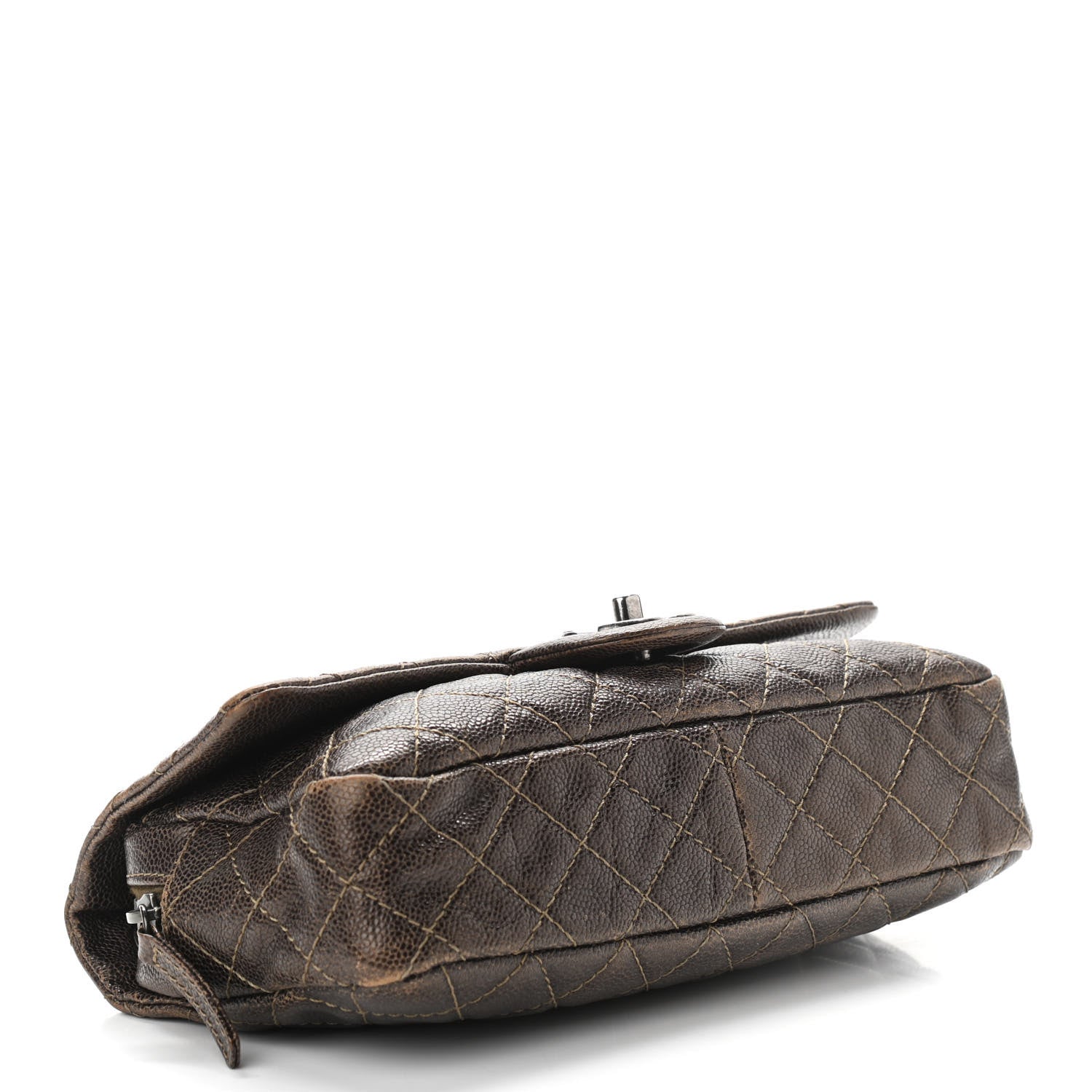 Chanel Iridescent Caviar Quilted Small Chic Flap Brown 4 of 10