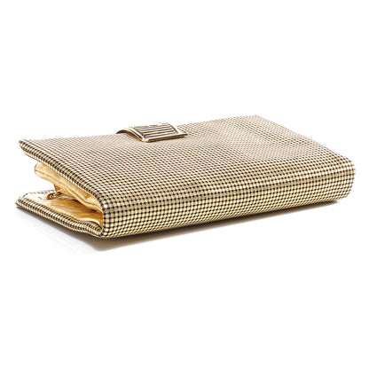 Chanel Leather Perforated Mesh CC Clutch Metallic Gold 4 of 7