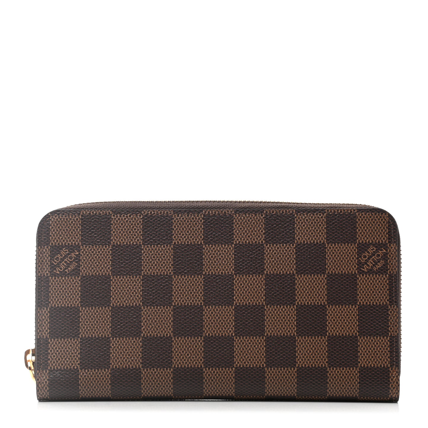 Damier Ebene Zippy Wallet Rose Ballerine