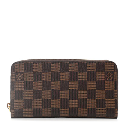 Louis Vuitton Damier Ebene Zippy Wallet Rose Ballerine 1 of 6