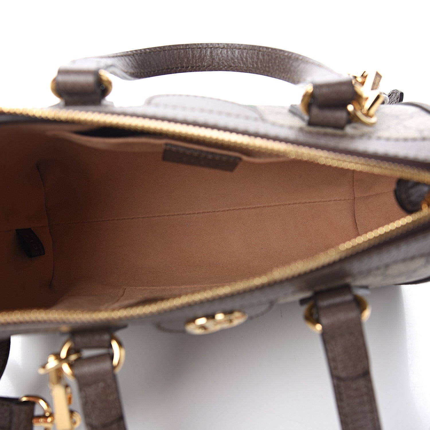 Gucci GG Supreme Monogram Small Ophidia Tote Bag Brown 4 of 9