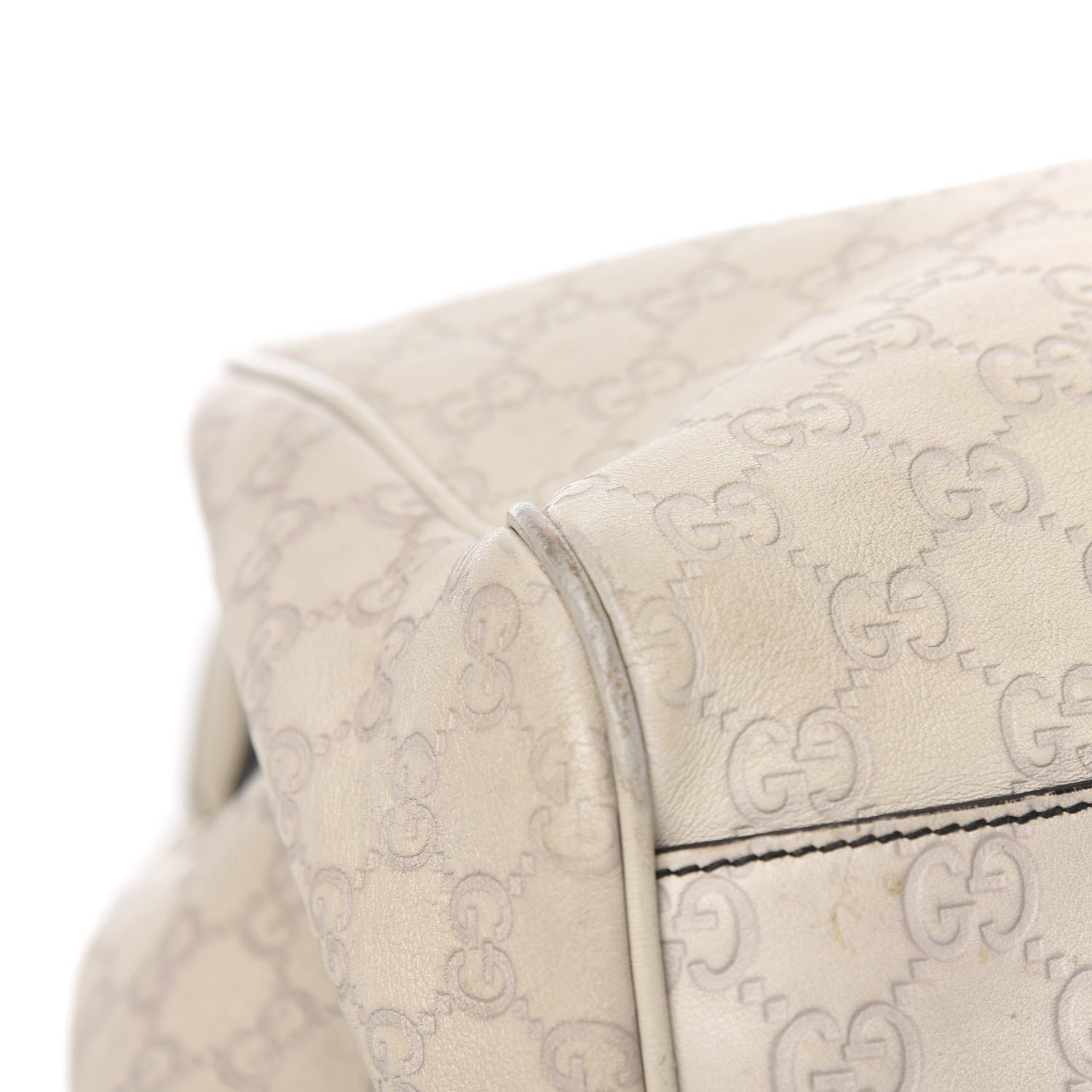 Gucci Guccissima Signature Medium Emily Shoulder Bag Mystic White 7 of 11