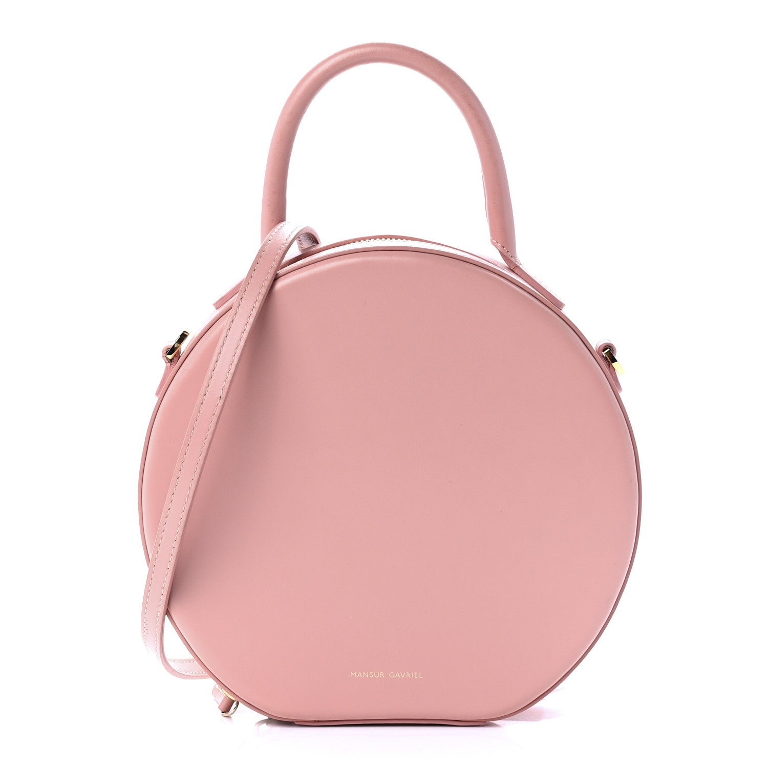 Mansur Gavriel Calfskin Circle Crossbody Bag Light Pink 1 of 12