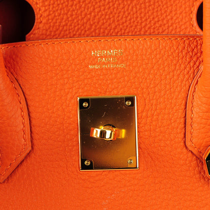 Hermes Togo Birkin 30 Orange 9 of 23