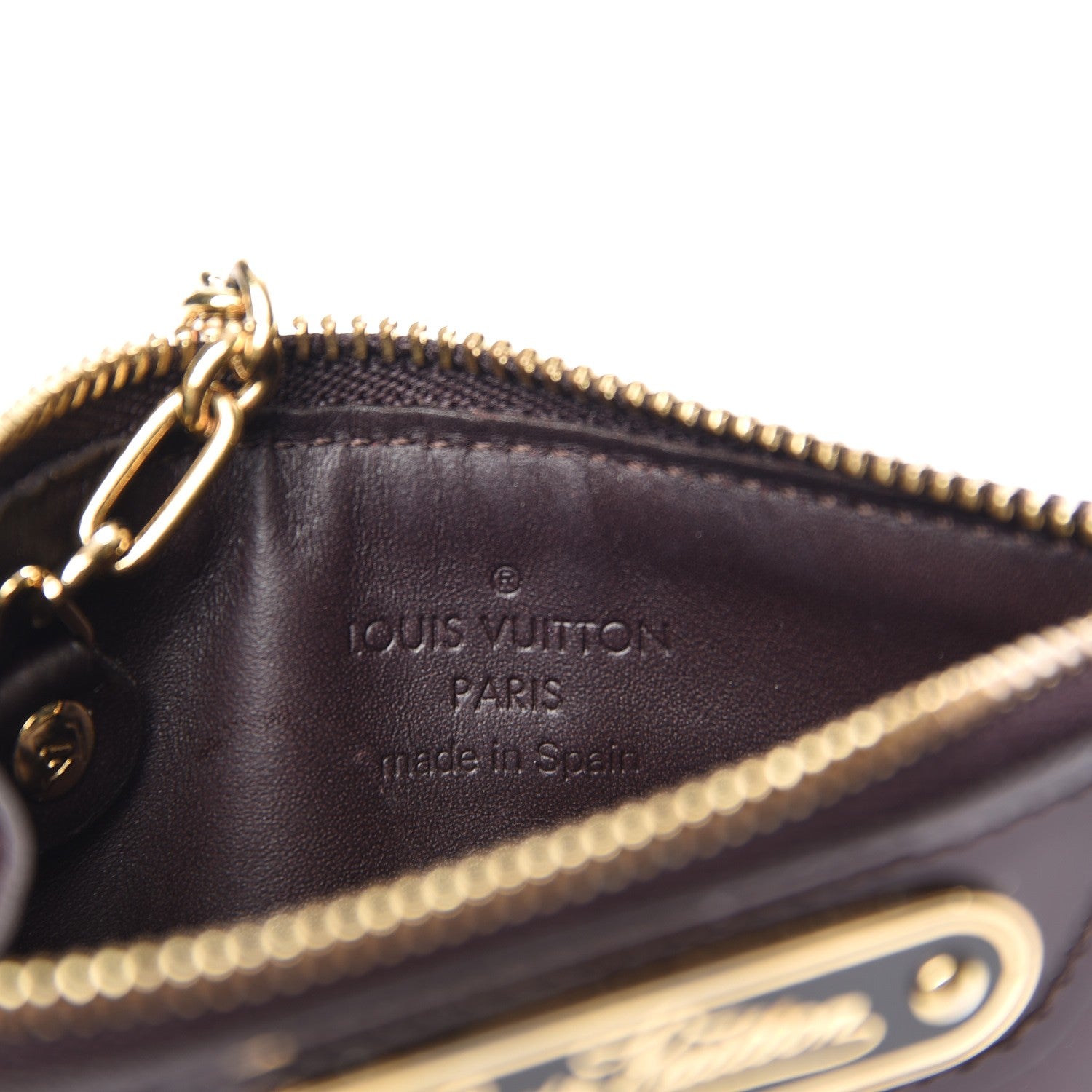 Louis Vuitton Vernis Key Pouch Amarante 6 of 8
