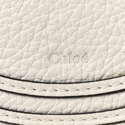 Chloe Raffia Calfskin Marcie Basket Small Marcie Round Crossbody Bag White 6 of 12