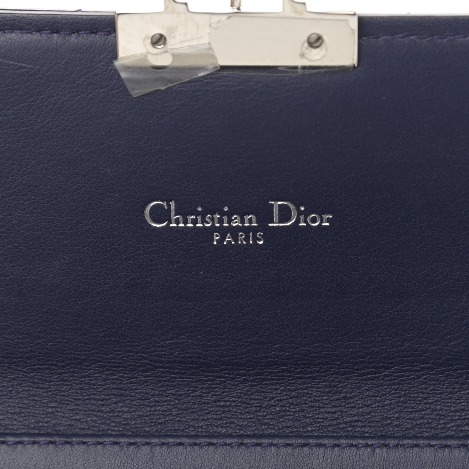 Christian Dior Patent Cannage Miss Dior Chain Wallet Purple 6 of 12