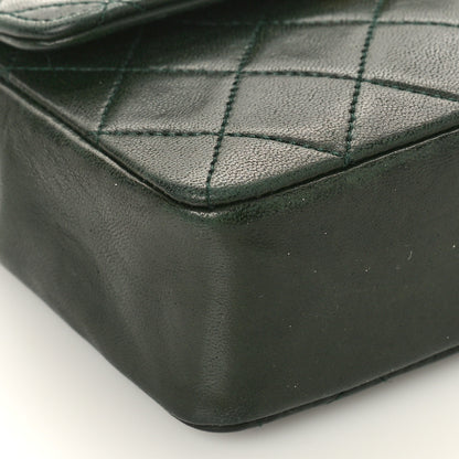 Chanel Lambskin Quilted Extra Mini Square Flap Green 8 of 10
