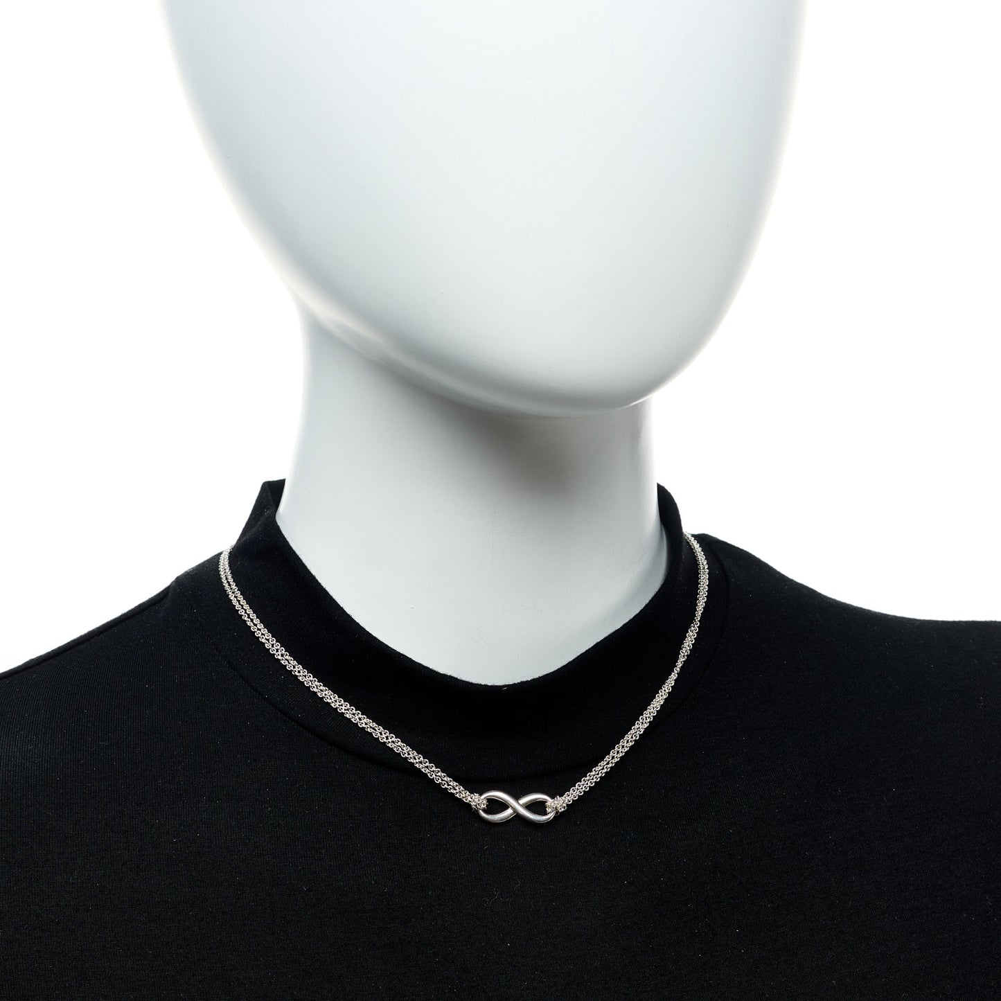 Sterling Silver Infinity Pendant Necklace