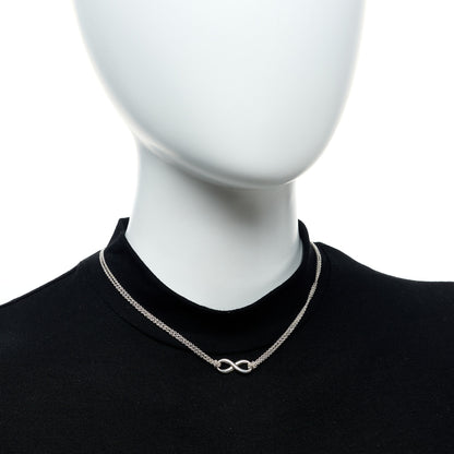 Tiffany Sterling Silver Infinity Pendant Necklace 2 of 5