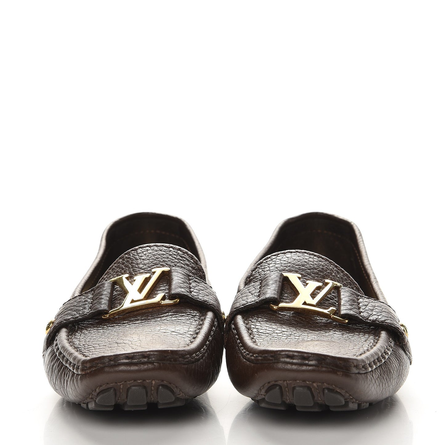 Calfskin Monte Carlo Moccasin Loafers 38.5 Cacao