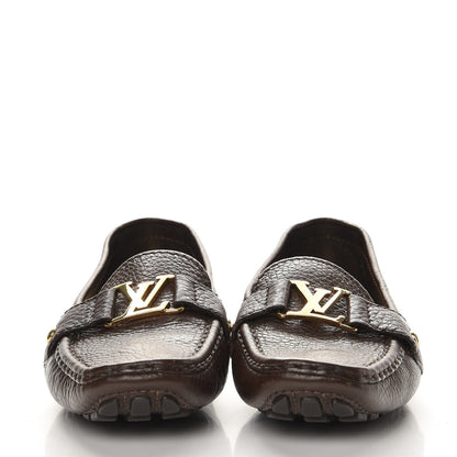 Louis Vuitton Calfskin Monte Carlo Moccasin Loafers 38.5 Cacao 2 of 9