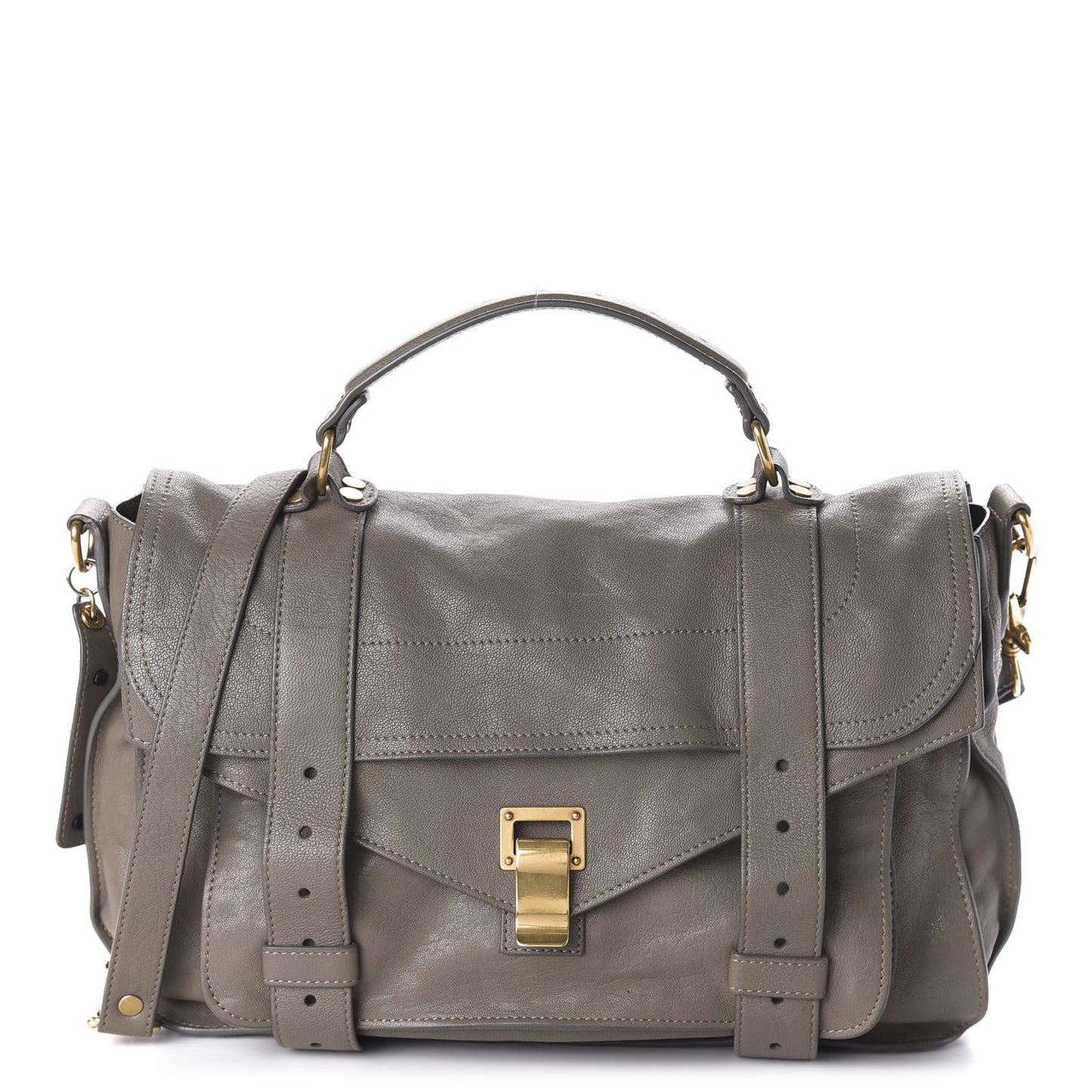 Lambskin Medium PS1 Satchel Smoke