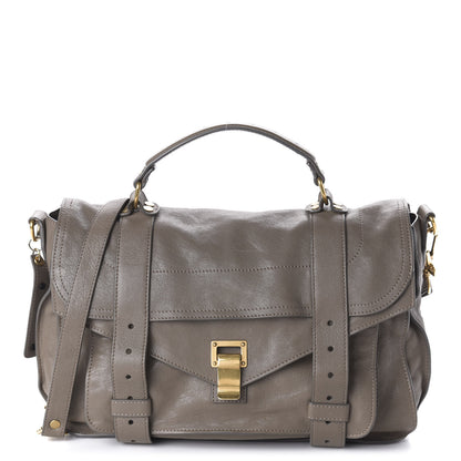 Proenza Schouler Lambskin Medium PS1 Satchel Smoke 1 of 9