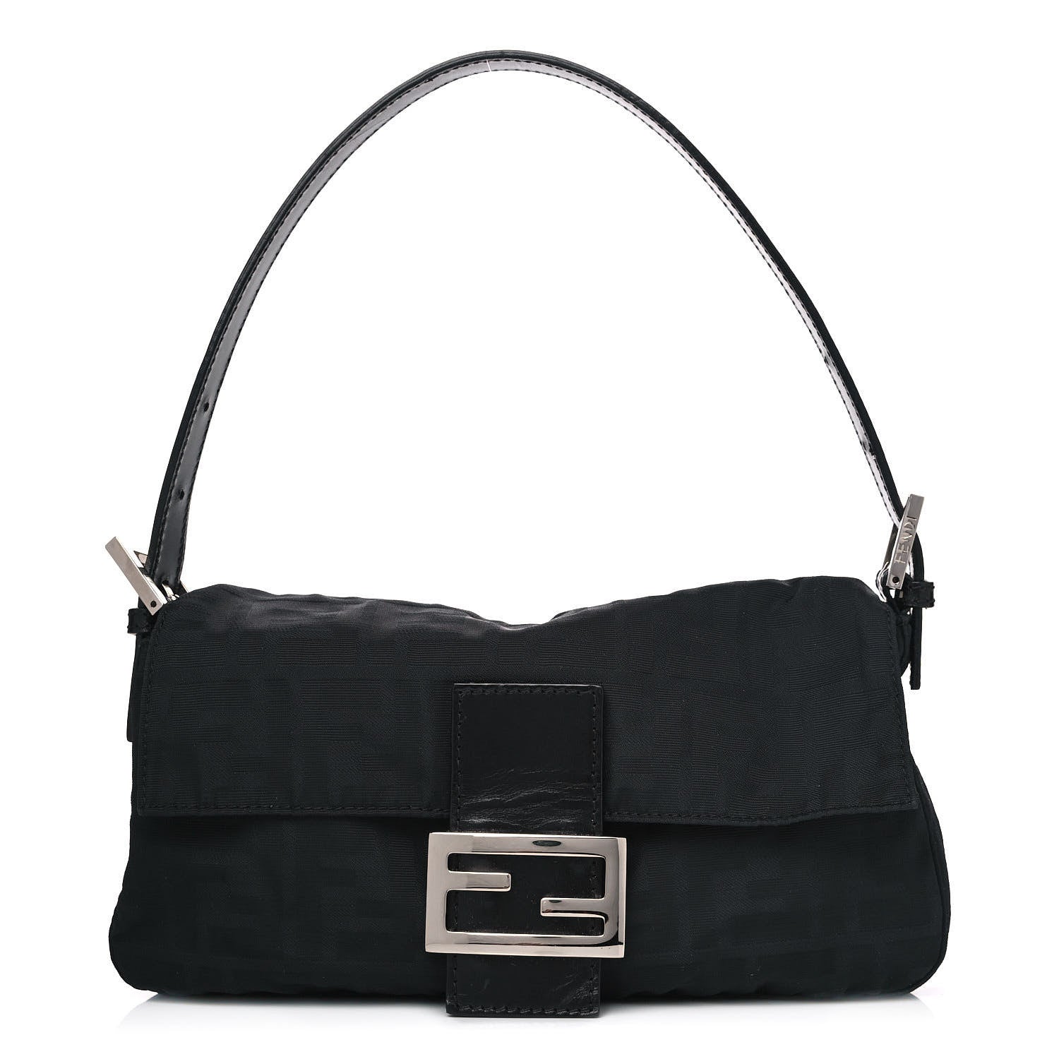 Fendi Nylon Zucca Baguette Black 1 of 4