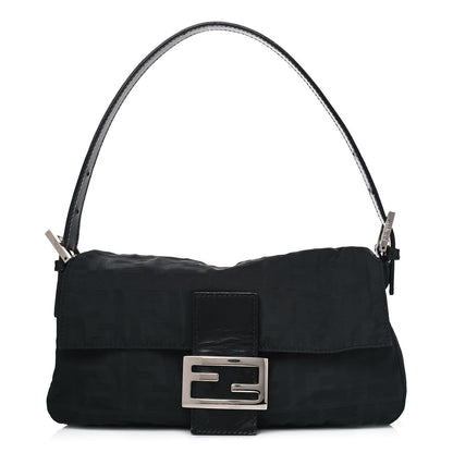 Fendi Nylon Zucca Baguette Black 1 of 4