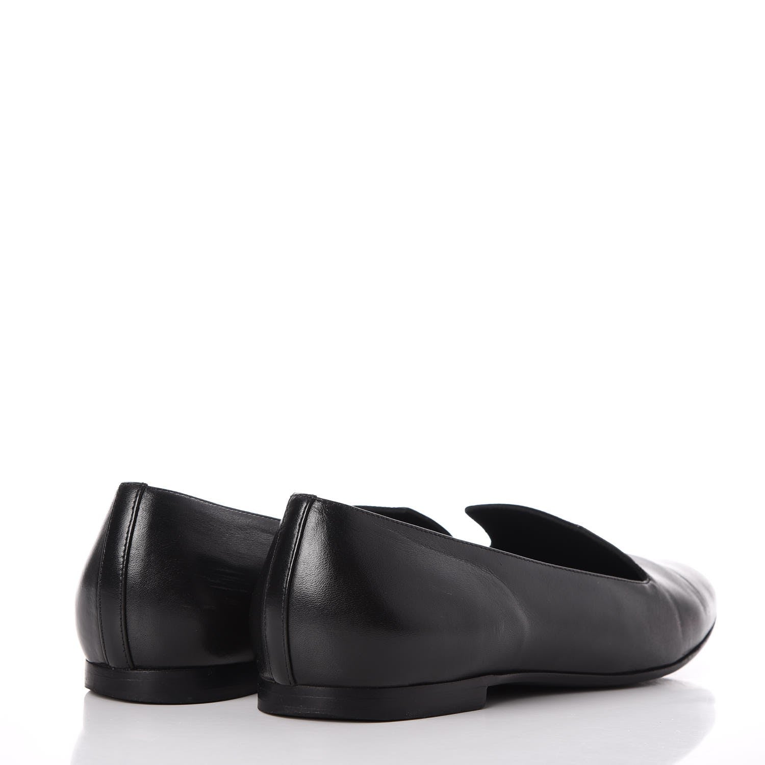 Chanel Lambskin CC Loafers 36.5 Black 4 of 13