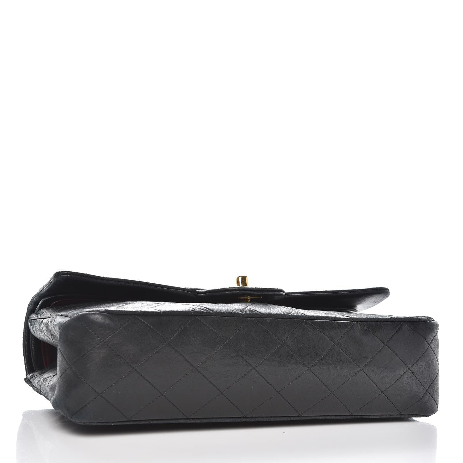 Chanel Lambskin Quilted Medium Double Flap Black 6 of 18