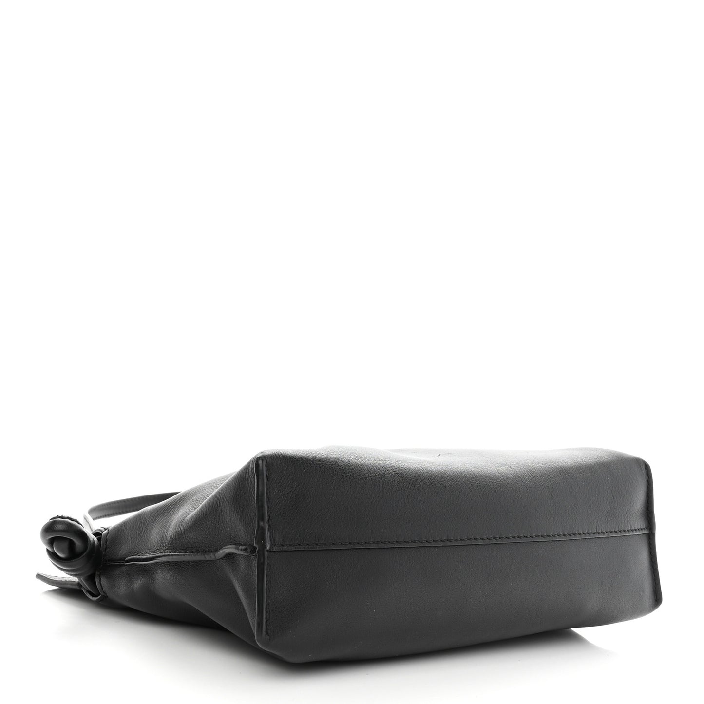 Calfskin Mini Flamenco Knot Clutch Black