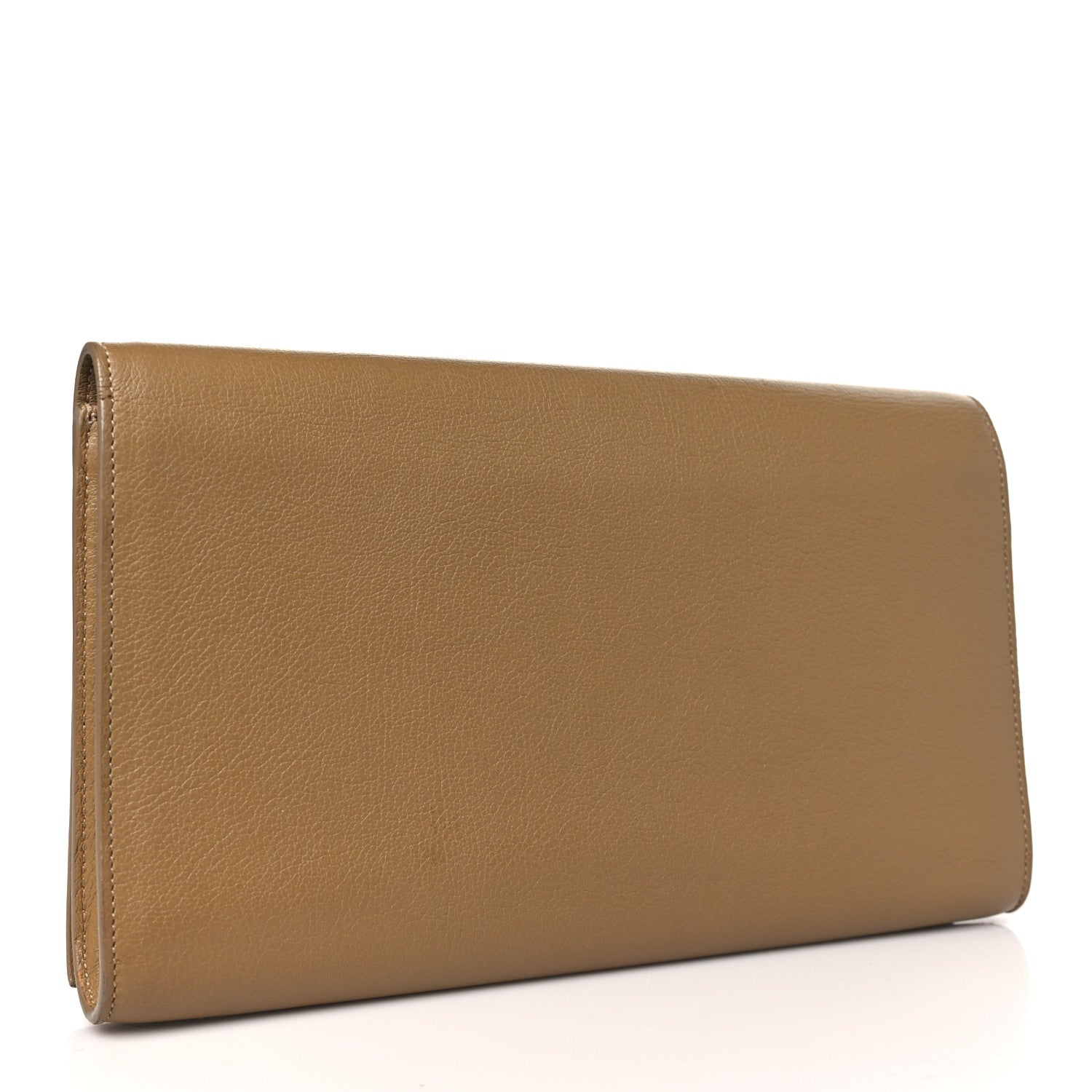 Saint Laurent Calfskin Large Belle De Jour Clutch Beige 3 of 9