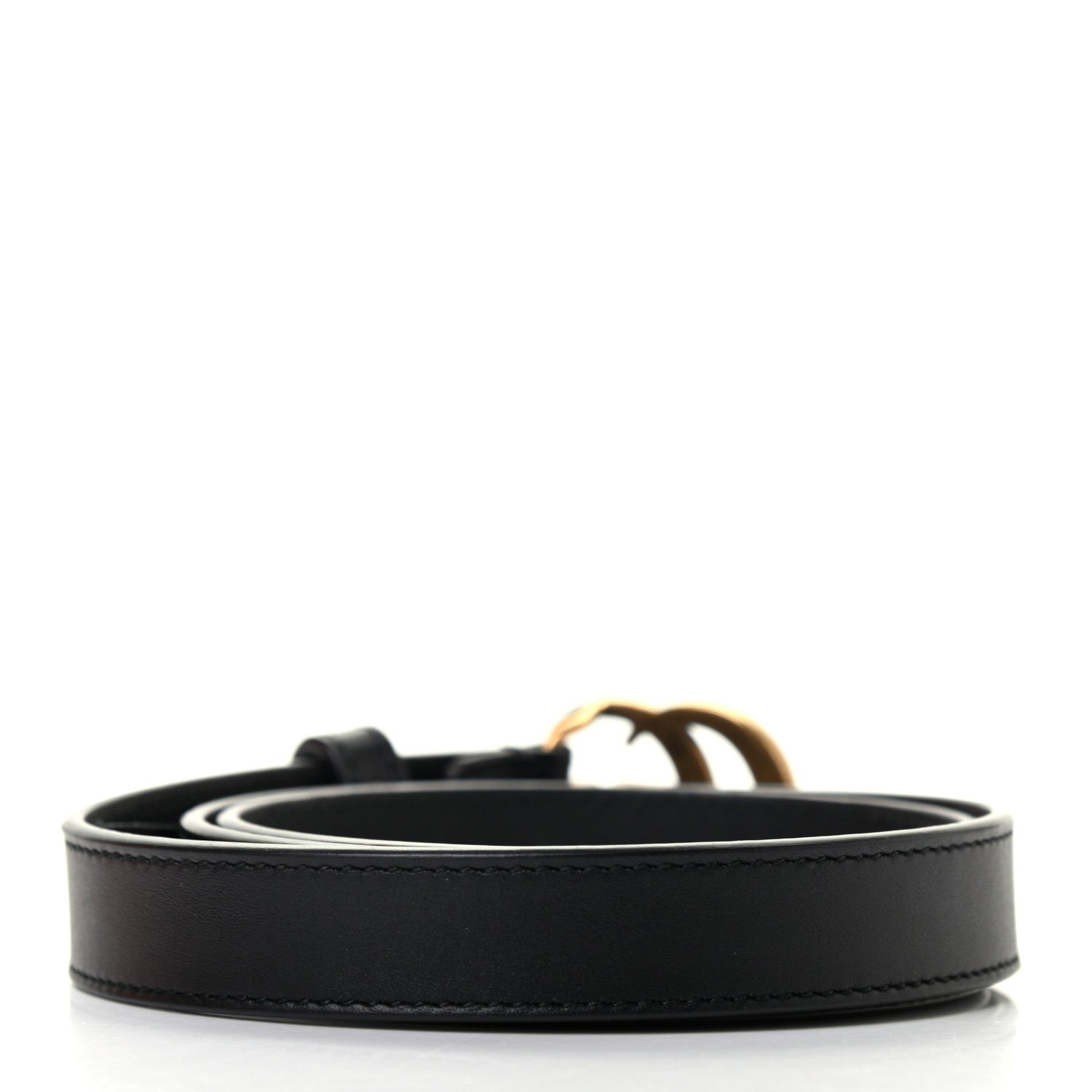 Gucci Calfskin Double G 20mm Belt 75 30 Black 2 of 5